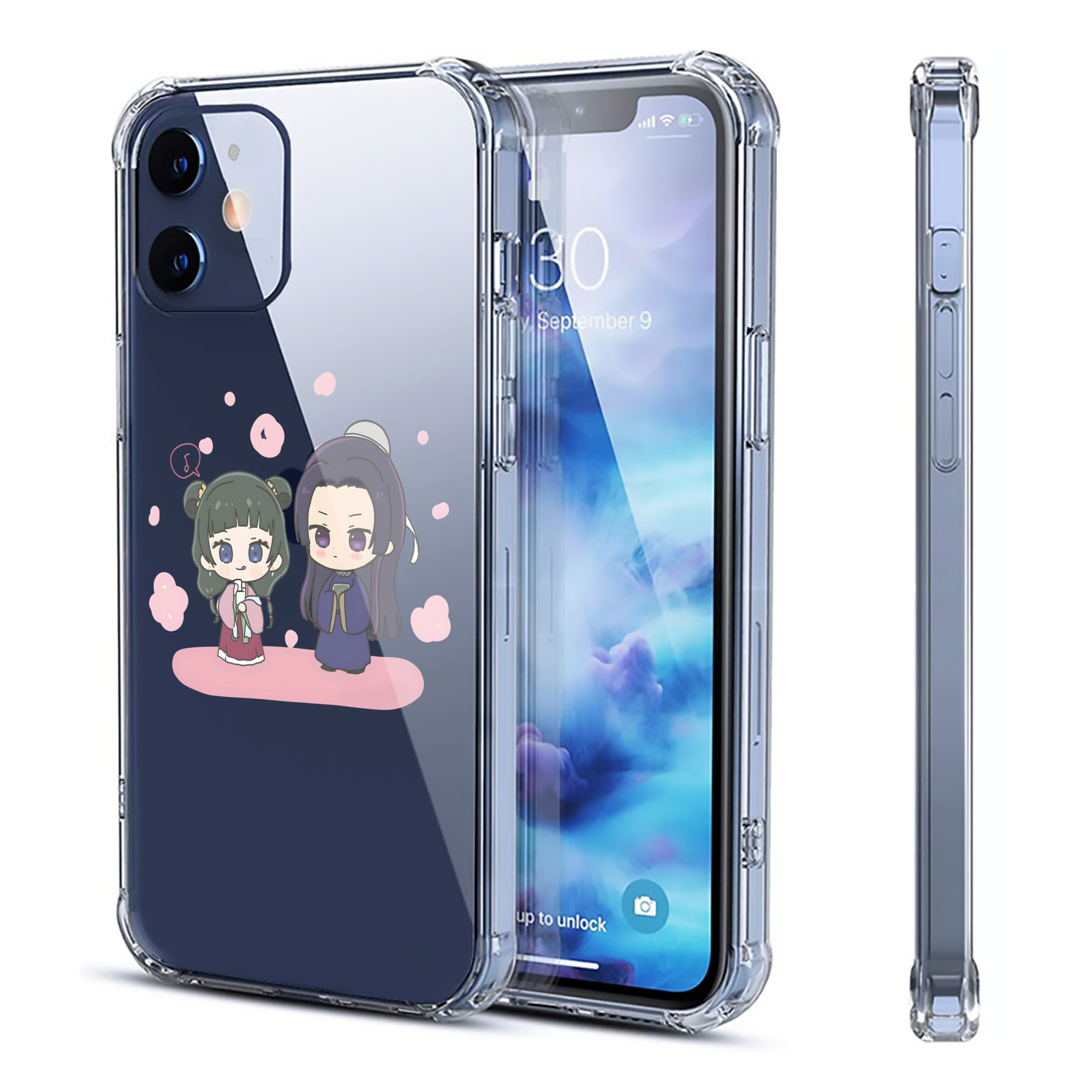 （画像用） 薬屋のひとりごと The Apothecary Diaries 【iPhone 12シリーズ対応】透明スマホケース（クリアソフトケース）
